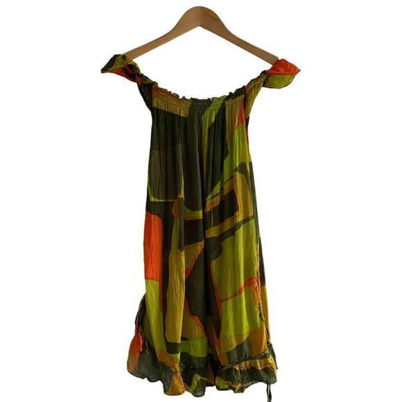 Aller simplement Girls Sleeveless Dress Green L XL - Picture 1 of 11